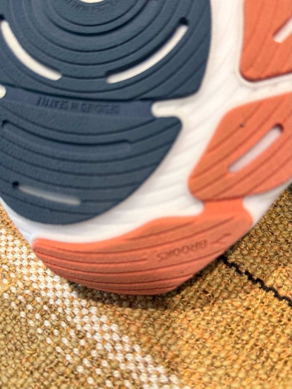 Men’s Brooks Glycerin 21 Navy Running Shoes 9.5 - Picture 6 of 7